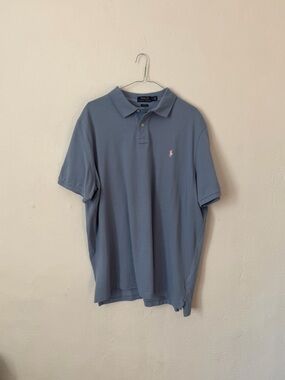 Polo Ralph Lauren Classic Fit Light Blue Pique Polo Men’s Extra Large